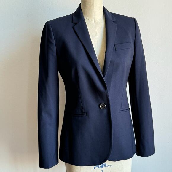 J. Crew Jackets & Blazers - J. CREW Tollegno 1035 Wool Blend BiStretch Navy Blazer
